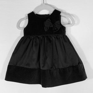 Just One You Black Velvet Dress Baby Girl Sz 3 mos